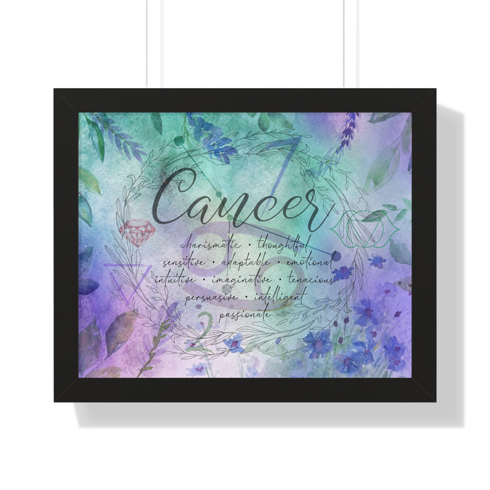 Cancer Framed Horizontal Poster