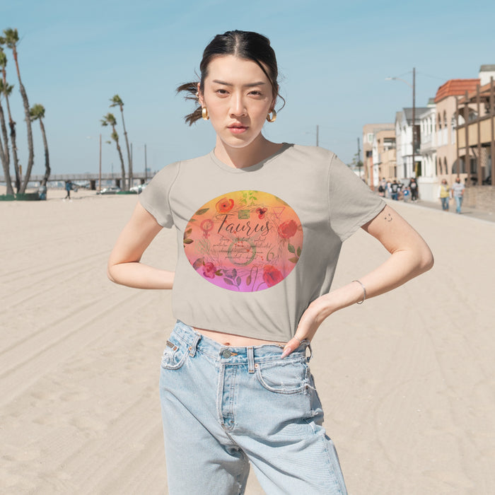 Taurus Women's Flowy Cropped Tee