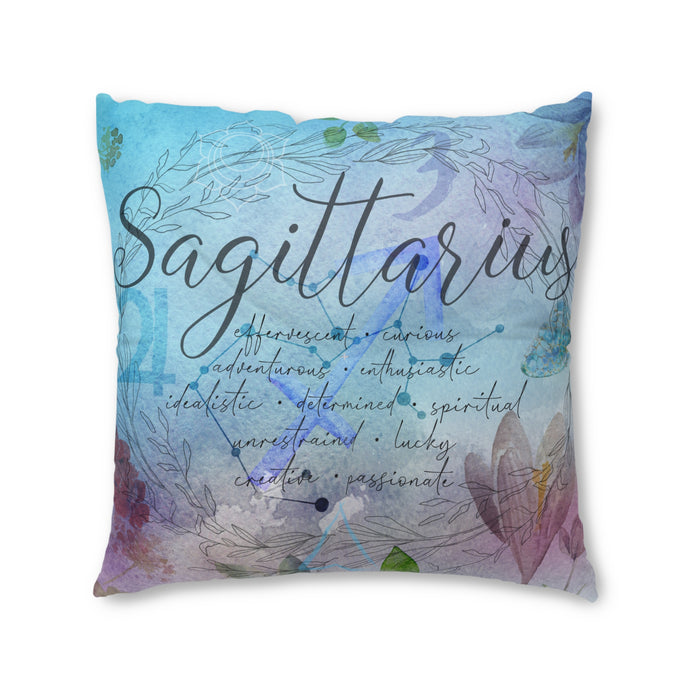 Sagittarius Tufted Floor Pillow, Square