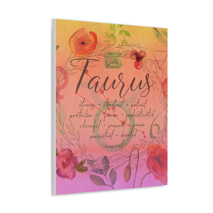 Taurus Canvas Gallery Wraps