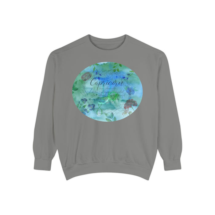 Capricorn Unisex Garment-Dyed Sweatshirt