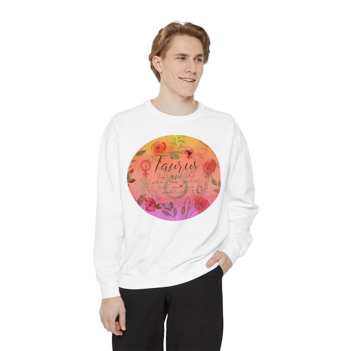 Taurus Unisex Garment-Dyed Sweatshirt