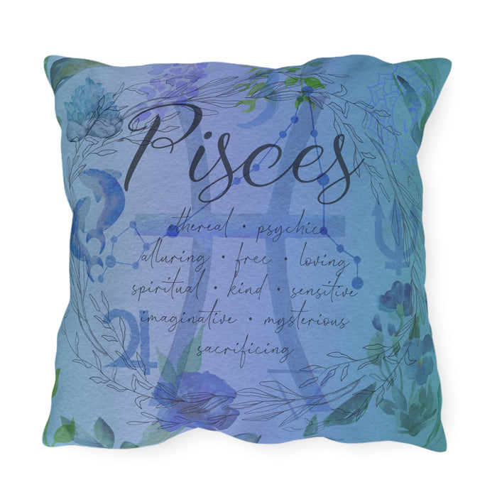 Pisces Outdoor Pillows