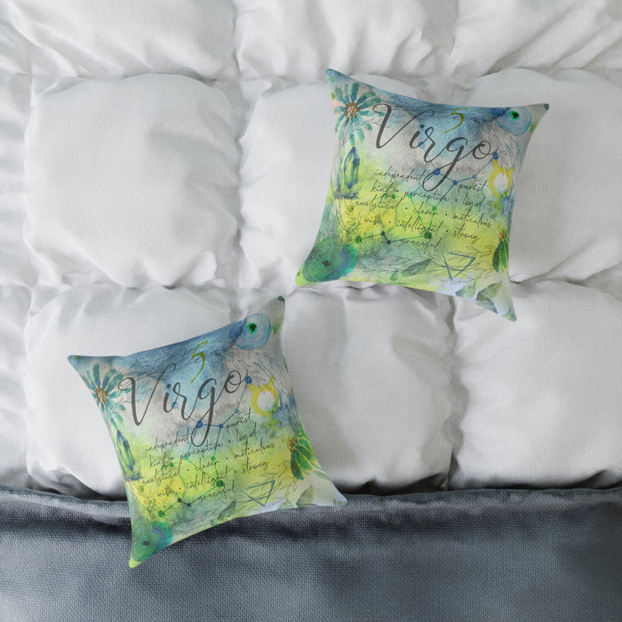 Virgo Square Poly Canvas Pillow