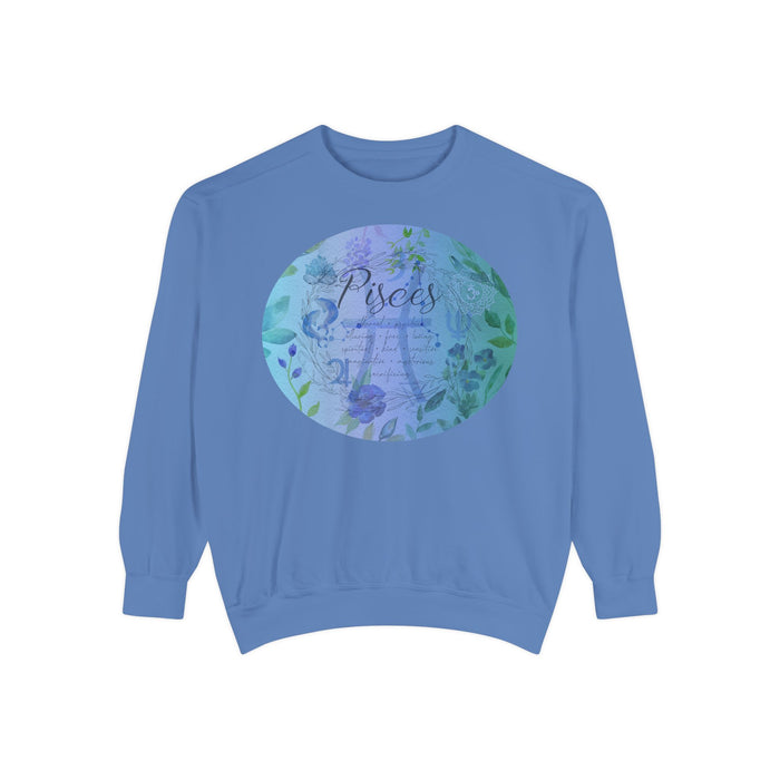 Pisces Unisex Garment-Dyed Sweatshirt