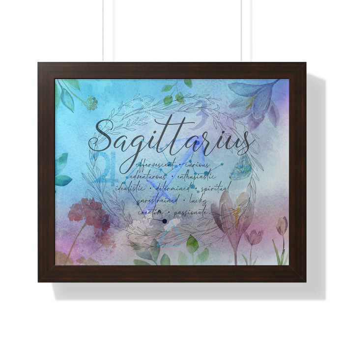Sagittarius Framed Horizontal Poster