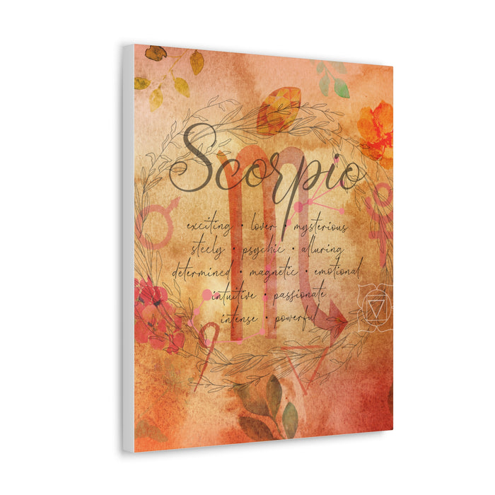 Scorpio Canvas Gallery Wraps