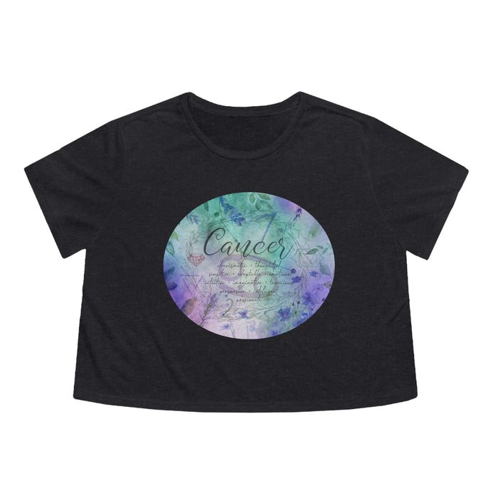 Cancer Women's Flowy Cropped Tee