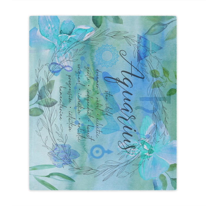 Aquarius Microfiber Blanket