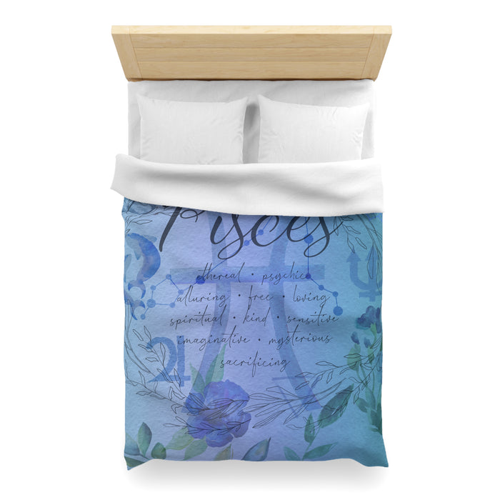 Pisces Microfiber Duvet Cover