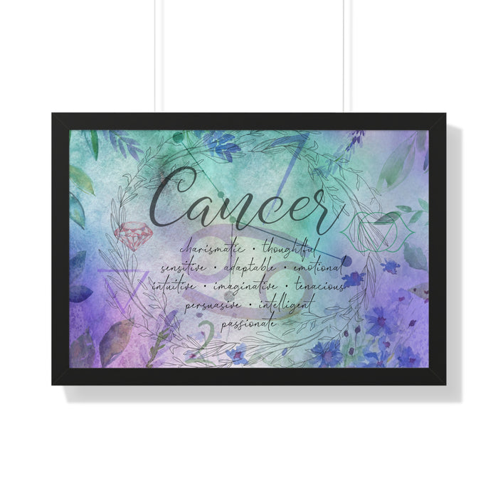 Cancer Framed Horizontal Poster