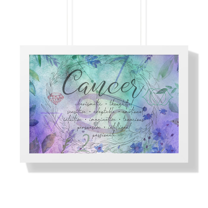 Cancer Framed Horizontal Poster
