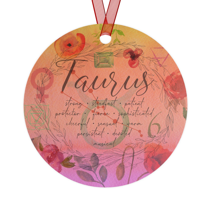 Taurus Metal Ornaments
