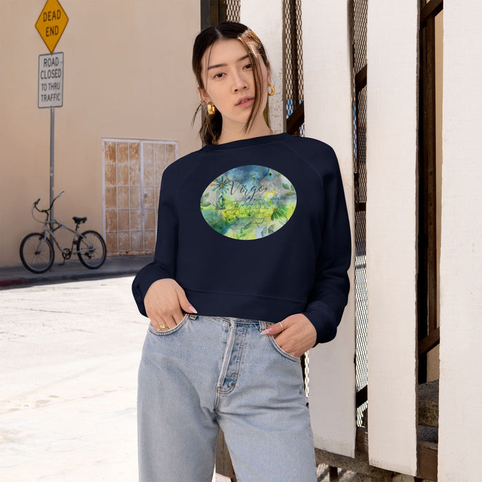 Virgo Women's Cropped Fleece Pullover