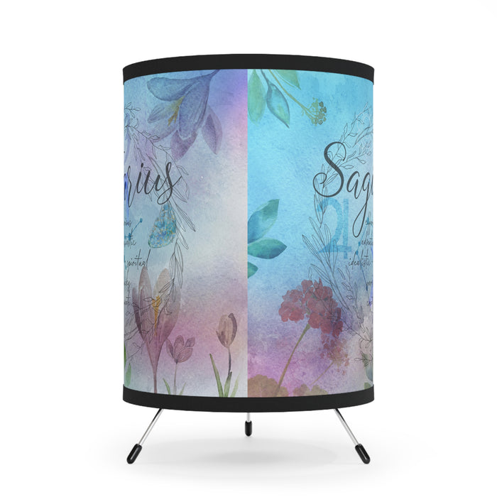 Sagittarius Tripod Lamp with High-Res Printed Shade, US\CA plug