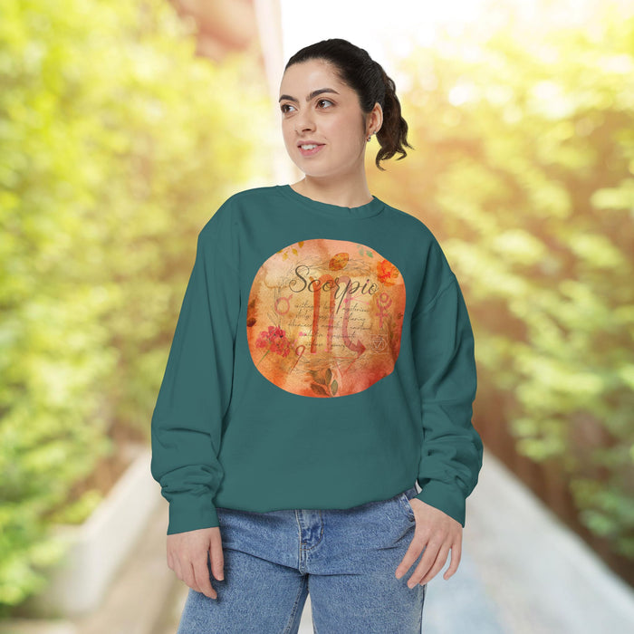 Scorpio Unisex Garment-Dyed Sweatshirt