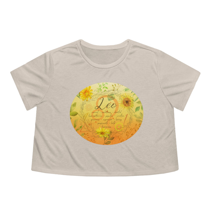 Leo Women's Flowy Cropped Tee