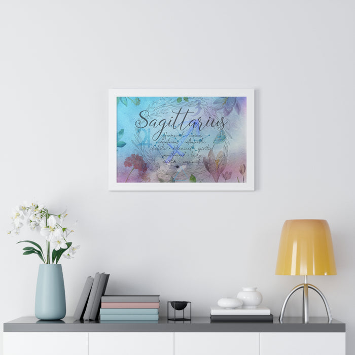 Sagittarius Framed Horizontal Poster