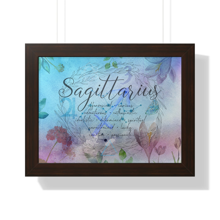 Sagittarius Framed Horizontal Poster