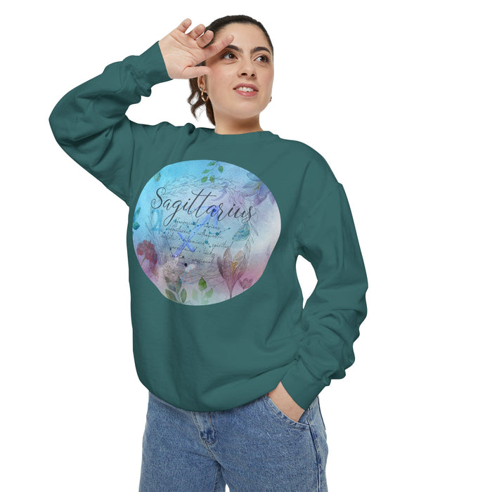 Sagittarius Unisex Garment-Dyed Sweatshirt