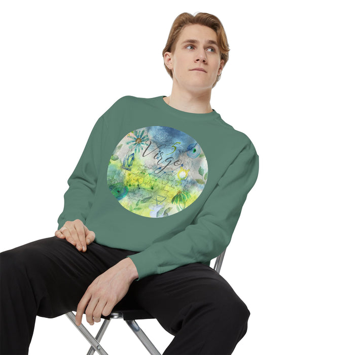 Virgo Unisex Garment-Dyed Sweatshirt