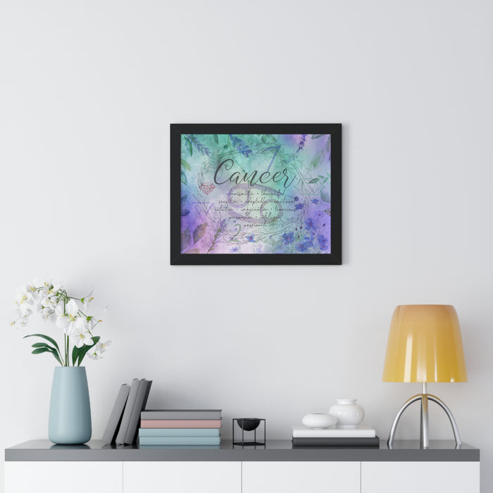 Cancer Framed Horizontal Poster