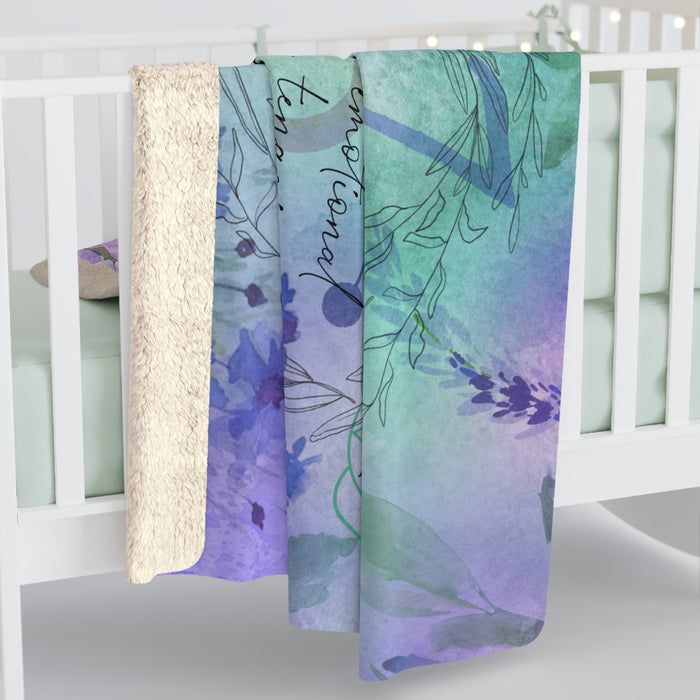 Cancer Sherpa Fleece Blanket