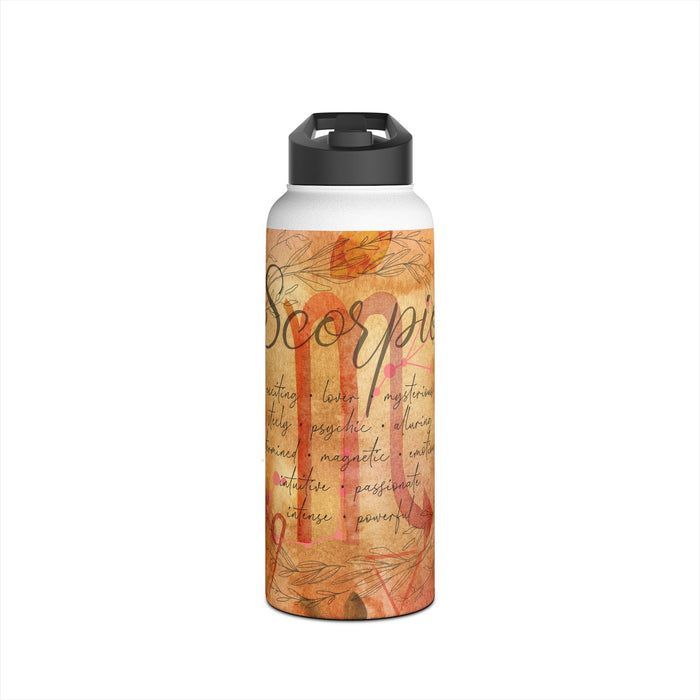 Scorpio Stainless Steel Water Bottle, Standard Lid