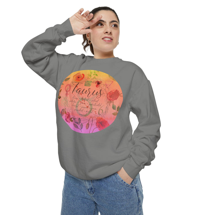 Taurus Unisex Garment-Dyed Sweatshirt