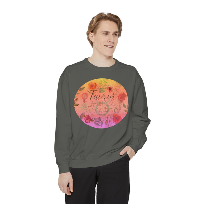 Taurus Unisex Garment-Dyed Sweatshirt