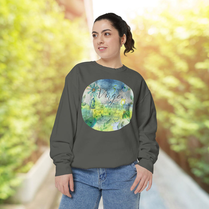 Virgo Unisex Garment-Dyed Sweatshirt