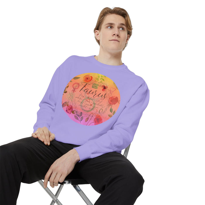 Taurus Unisex Garment-Dyed Sweatshirt