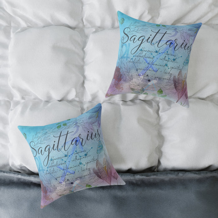 Sagittarius Square Poly Canvas Pillow