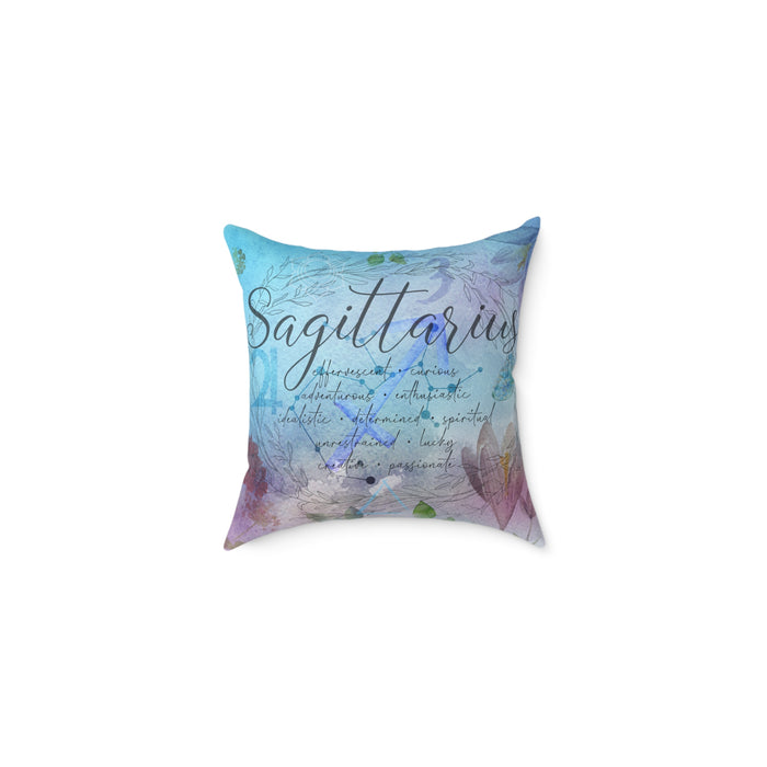 Sagittarius Square Poly Canvas Pillow