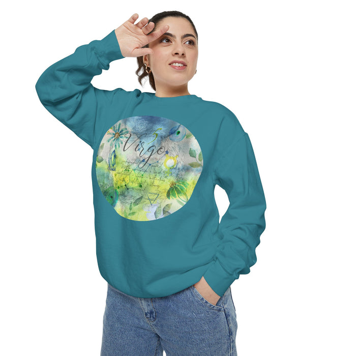 Virgo Unisex Garment-Dyed Sweatshirt