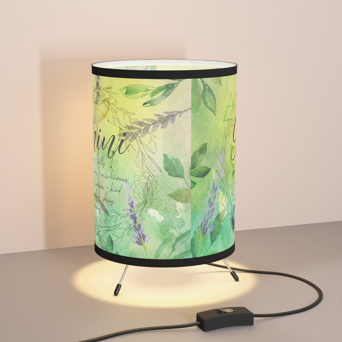 Gemini Tripod Lamp with High-Res Printed Shade, US\CA plug