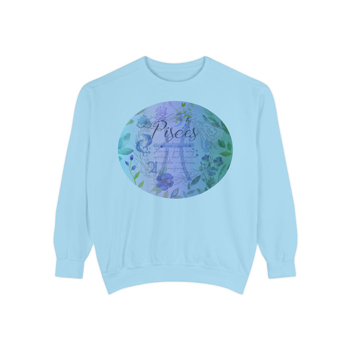 Pisces Unisex Garment-Dyed Sweatshirt