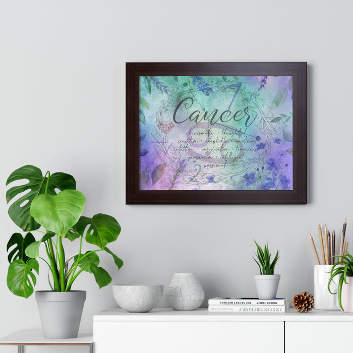 Cancer Framed Horizontal Poster