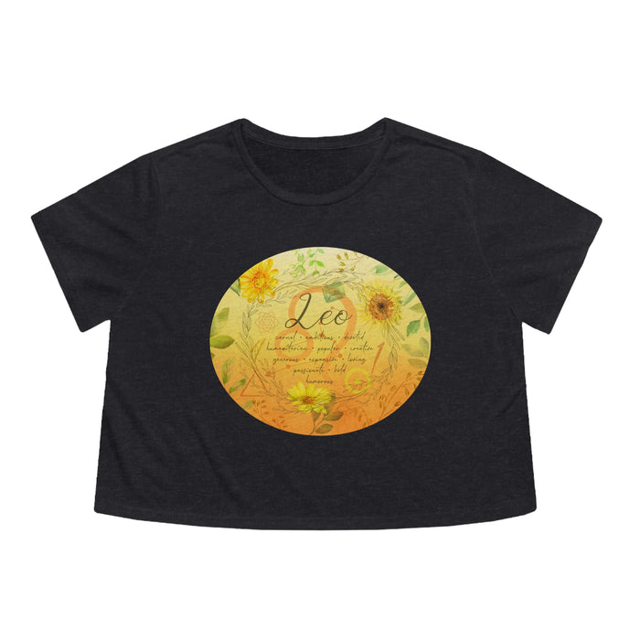 Leo Women's Flowy Cropped Tee