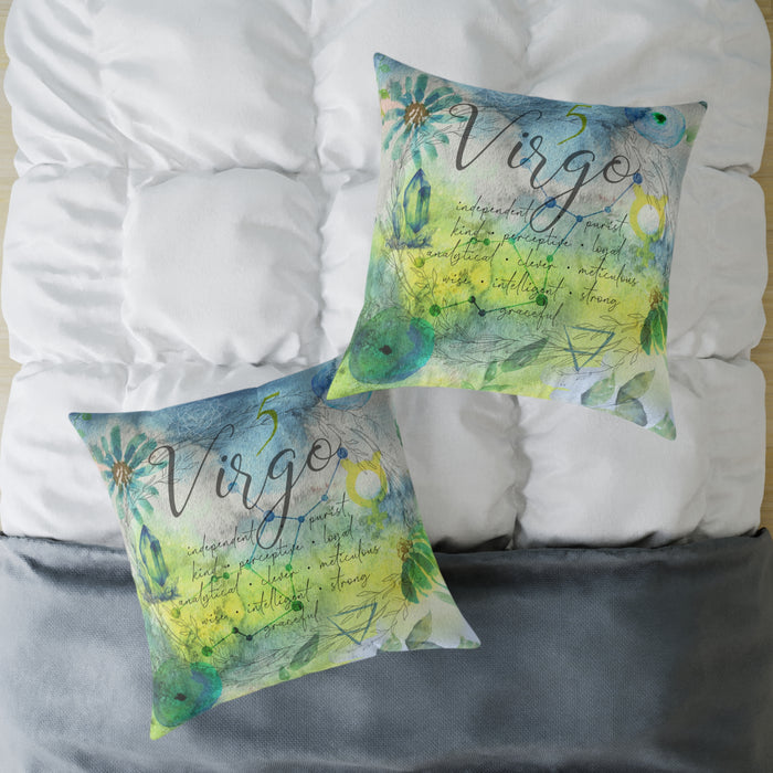Virgo Square Poly Canvas Pillow