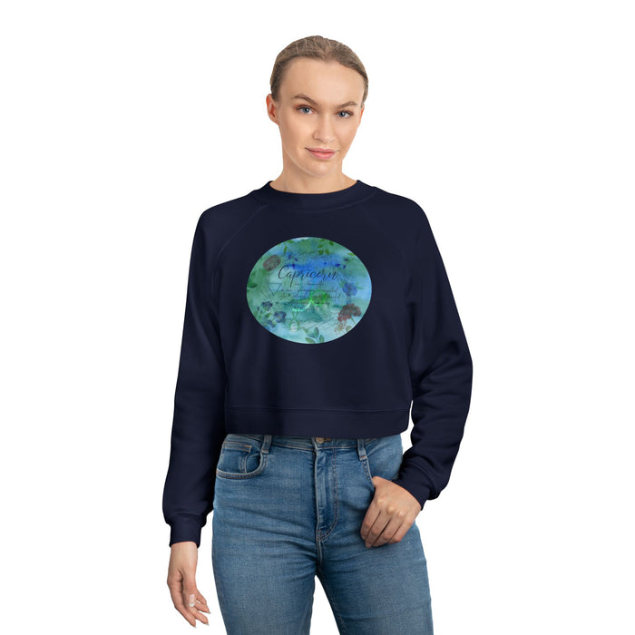 Capricorn Women's Cropped Fleece Pullover