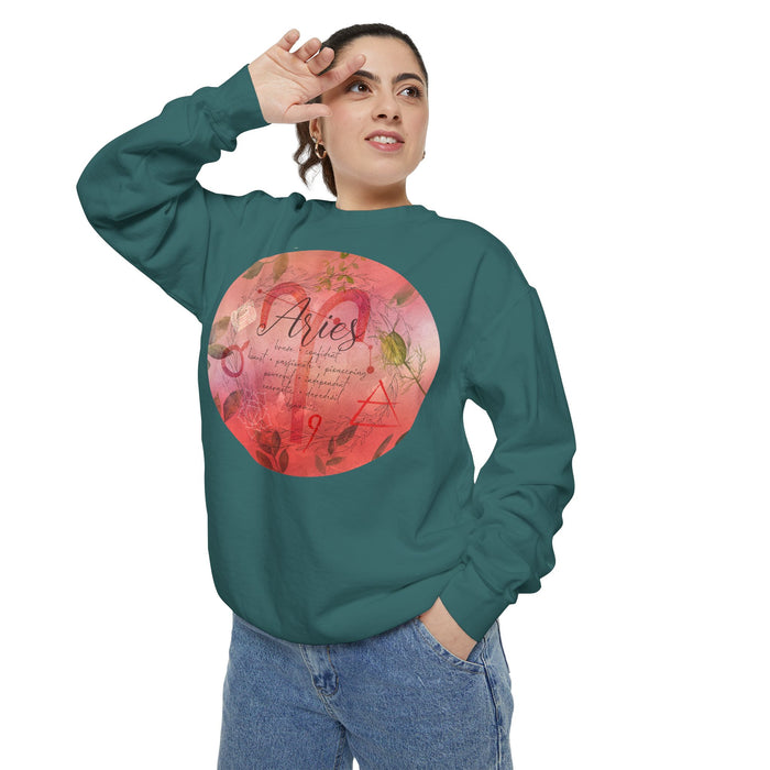 Aries Unisex Garment-Dyed Sweatshirt