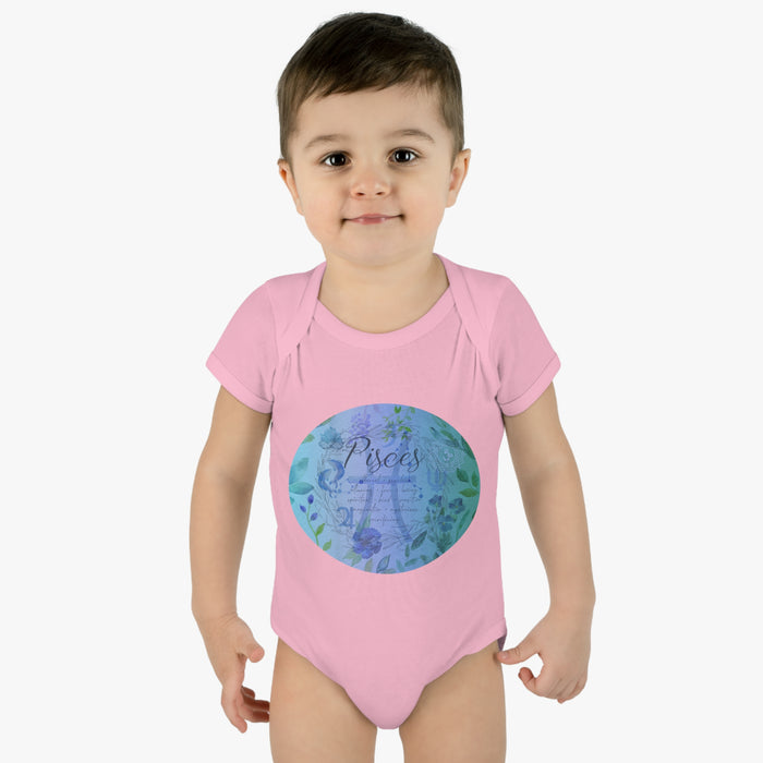 Pisces Infant Baby Rib Bodysuit