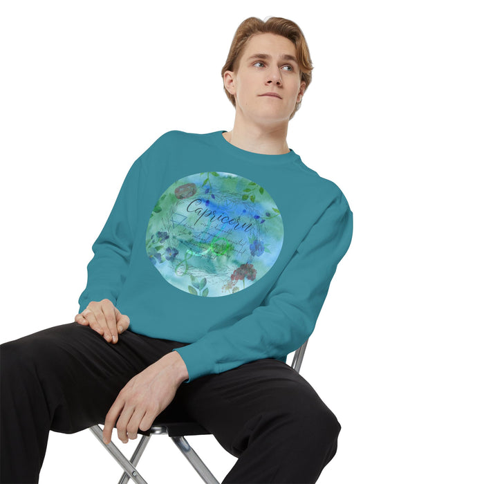 Capricorn Unisex Garment-Dyed Sweatshirt