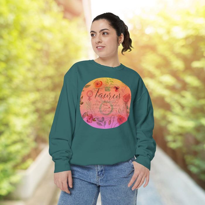 Taurus Unisex Garment-Dyed Sweatshirt
