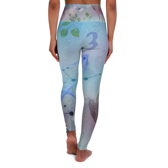 Sagittarius High Waisted Yoga Leggings (AOP)