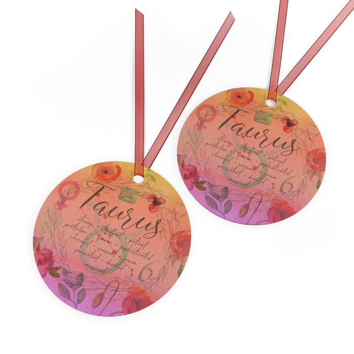 Taurus Metal Ornaments