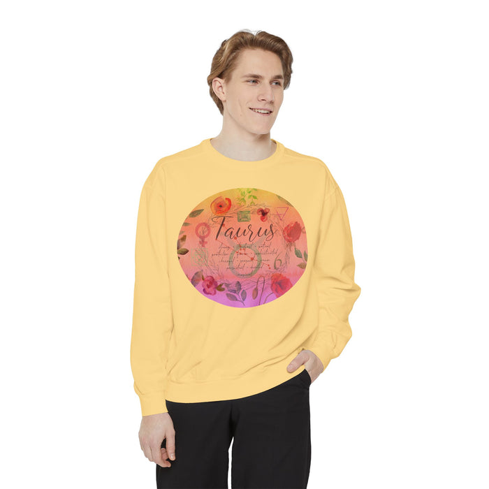 Taurus Unisex Garment-Dyed Sweatshirt