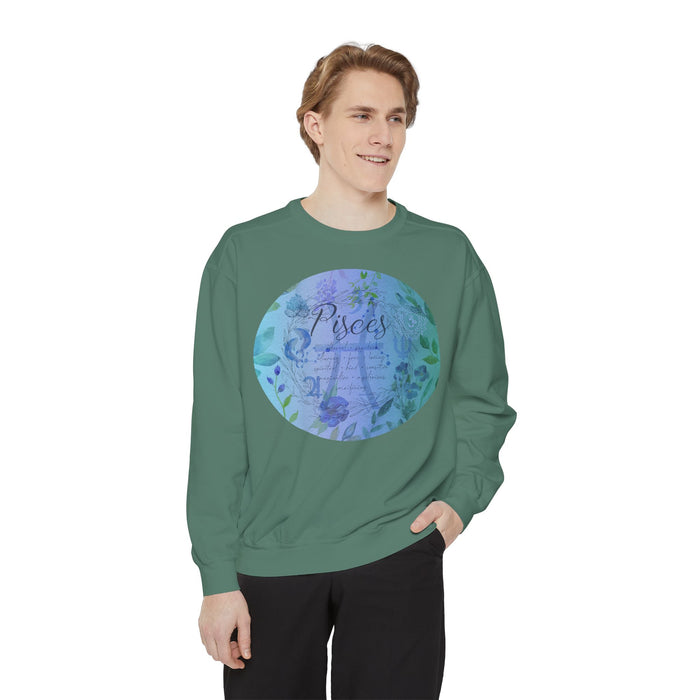 Pisces Unisex Garment-Dyed Sweatshirt