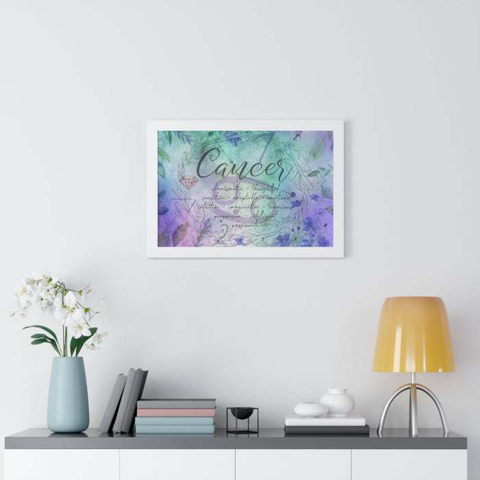 Cancer Framed Horizontal Poster
